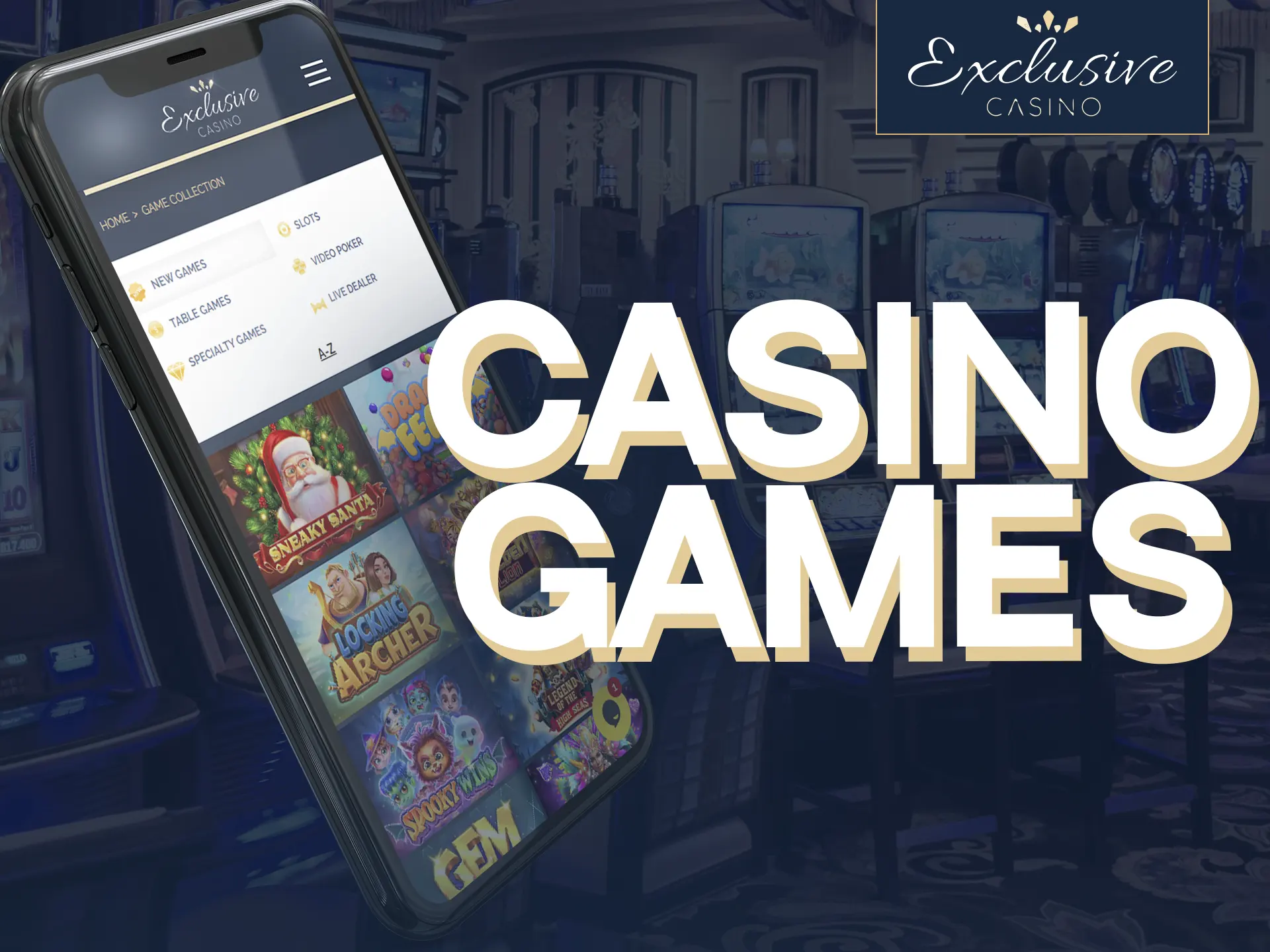 Exclusive Casino App: Diverse slots, table games, video poker, and live dealer experiences for everyone.