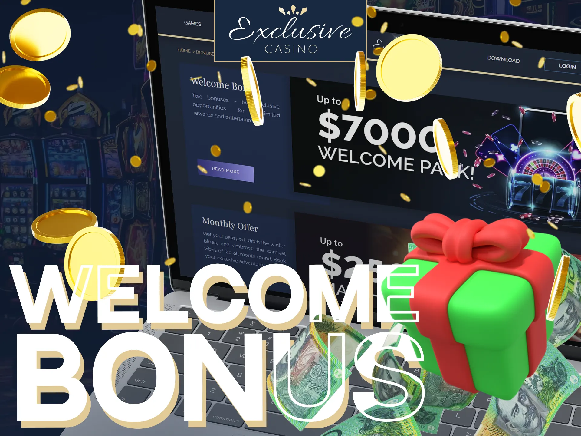 Enjoy our Exclusive Casino Welcome Bonus for new users!